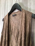Eileen Fisher Mixed Knit Vest Baby Alpaca Size Small-Petite